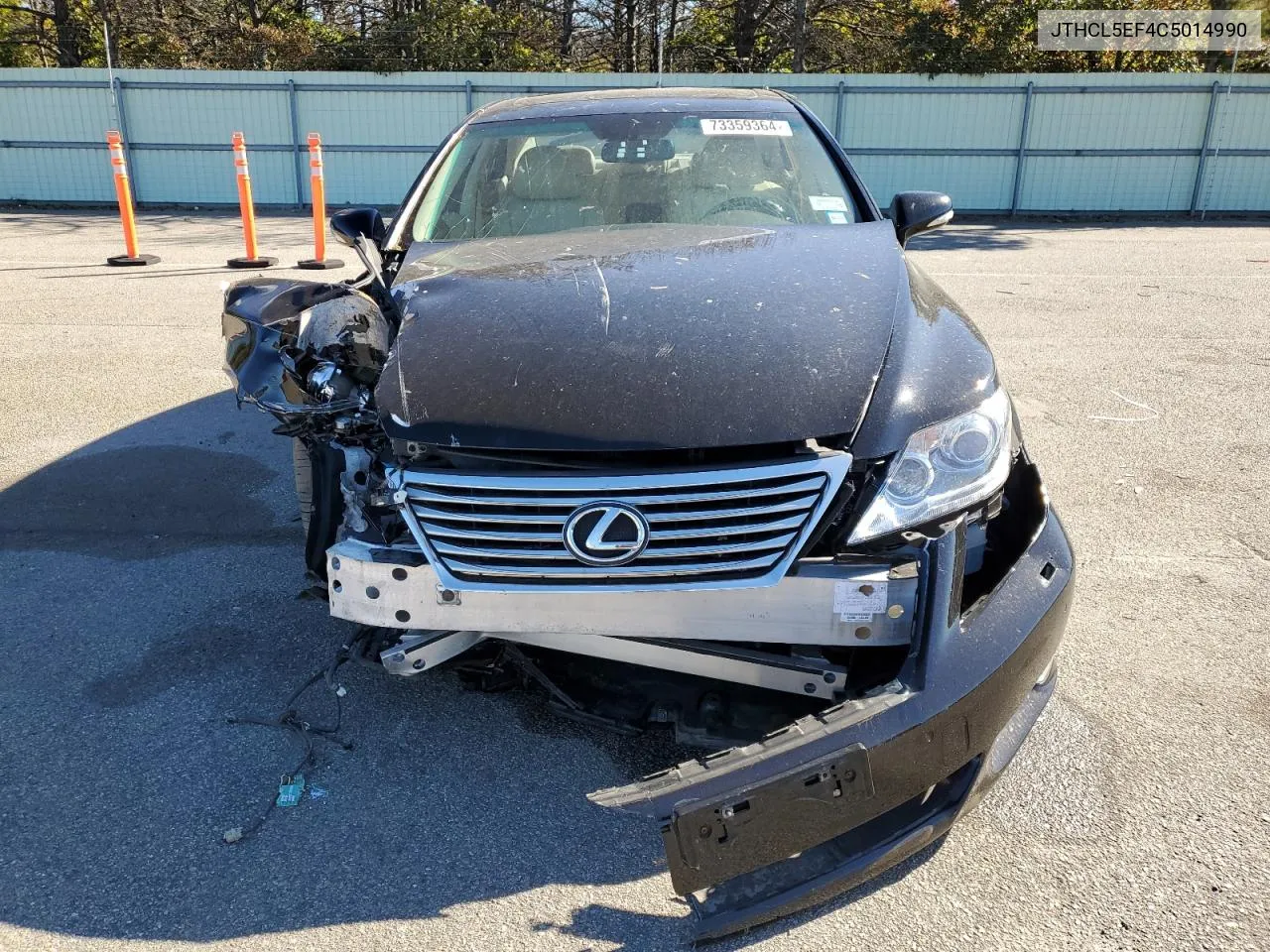 2012 Lexus Ls 460 VIN: JTHCL5EF4C5014990 Lot: 73359364