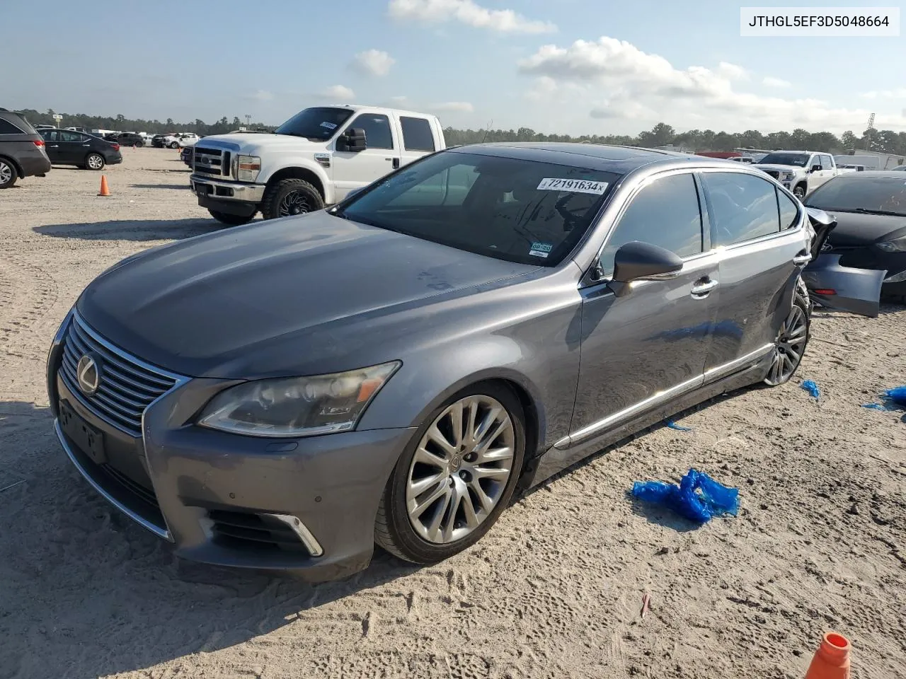 2013 Lexus Ls 460L VIN: JTHGL5EF3D5048664 Lot: 72191634