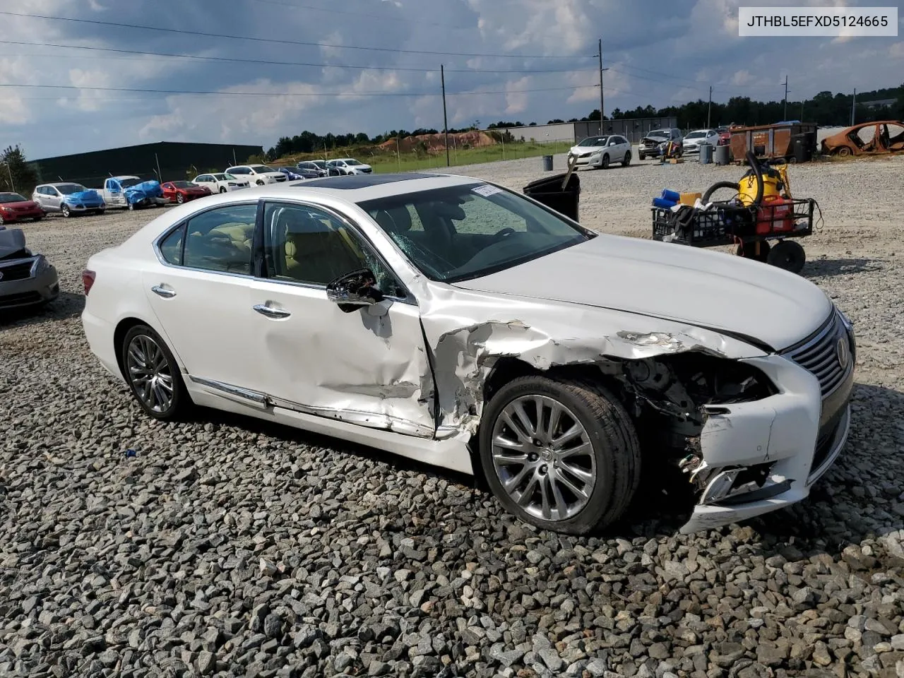 2013 Lexus Ls 460 VIN: JTHBL5EFXD5124665 Lot: 72757774