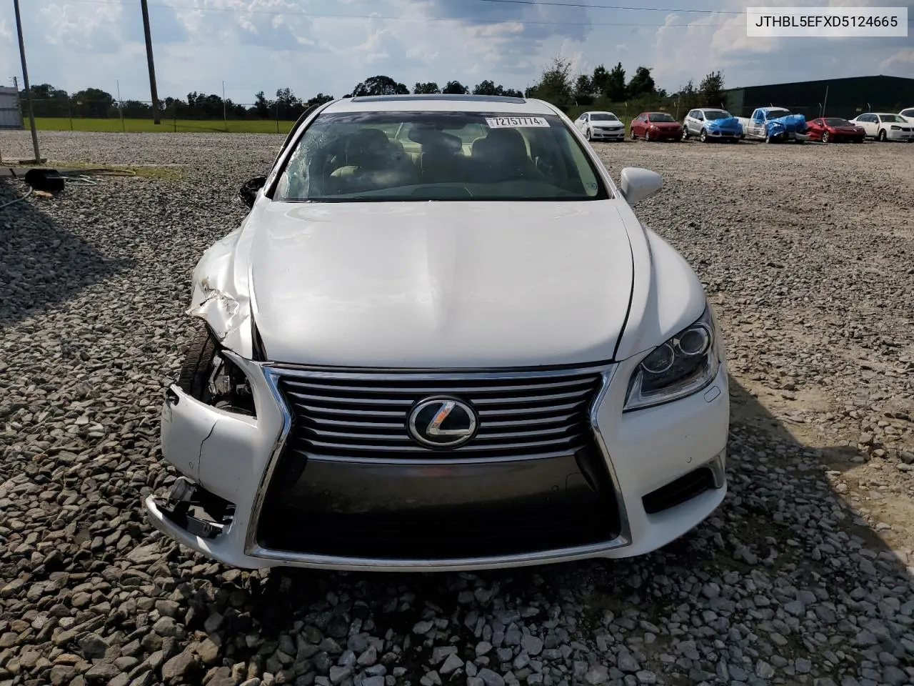 2013 Lexus Ls 460 VIN: JTHBL5EFXD5124665 Lot: 72757774