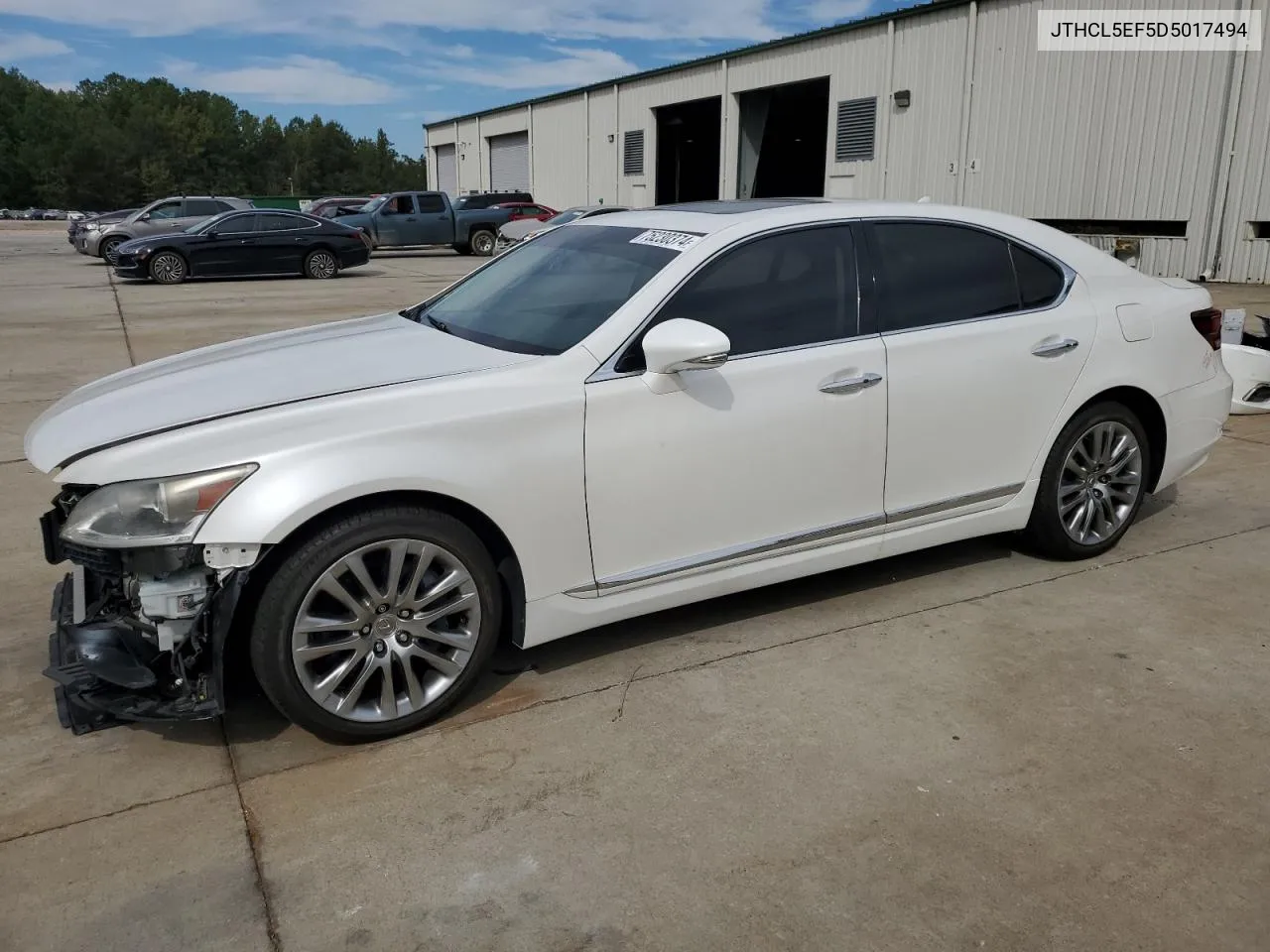 2013 Lexus Ls 460 VIN: JTHCL5EF5D5017494 Lot: 75230374