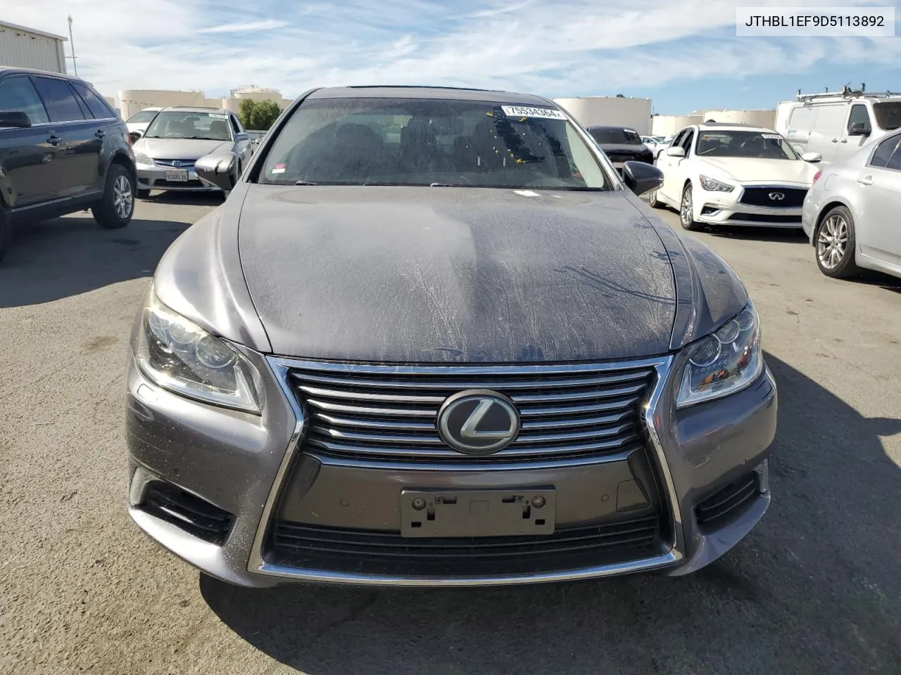 2013 Lexus Ls 460 VIN: JTHBL1EF9D5113892 Lot: 75534364