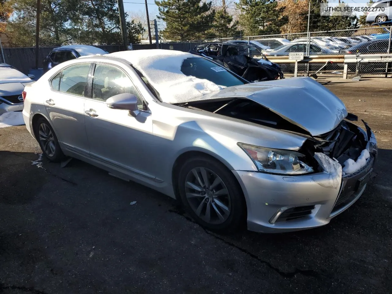 2014 Lexus Ls 460 VIN: JTHCL5EF4E5022770 Lot: 78731364