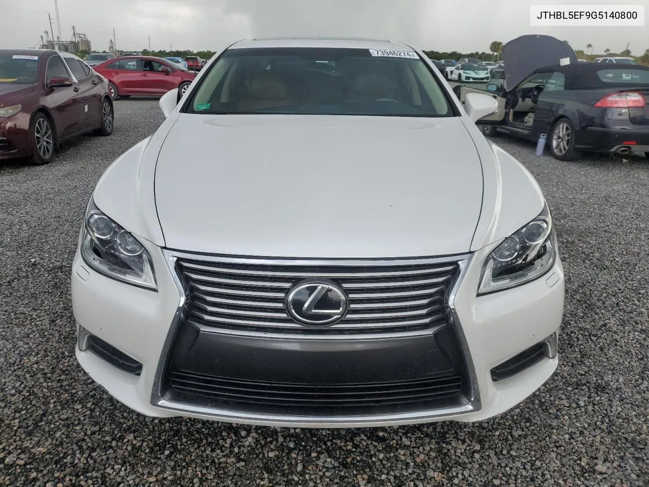 2016 Lexus Ls 460 VIN: JTHBL5EF9G5140800 Lot: 73946274