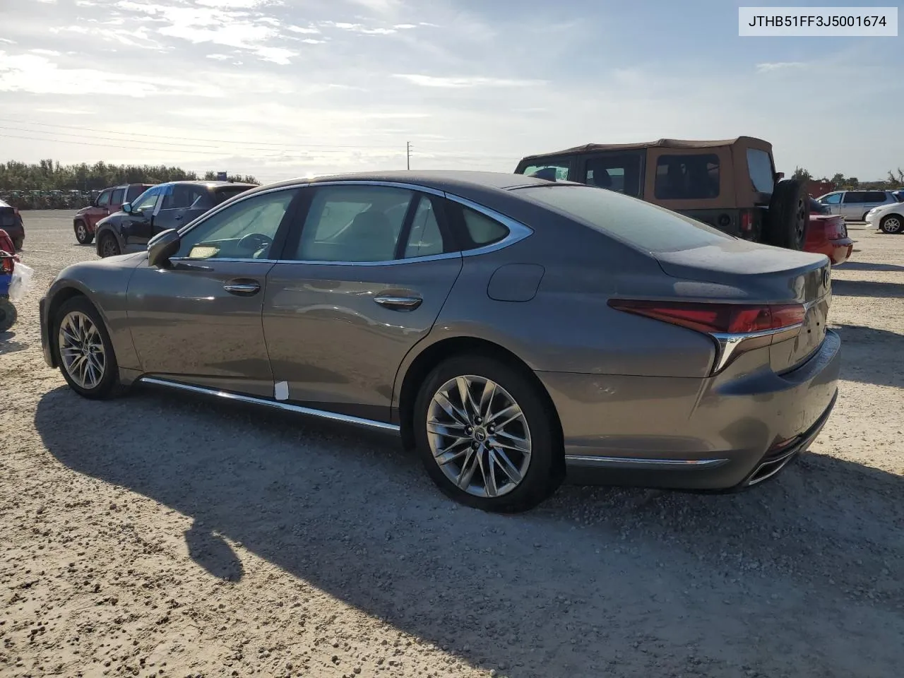 2018 Lexus Ls 500 Base VIN: JTHB51FF3J5001674 Lot: 75014034