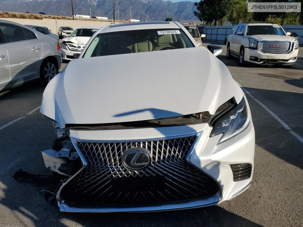 2020 Lexus Ls 500 Base VIN: JTHD51FF5L5012803 Lot: 75730534