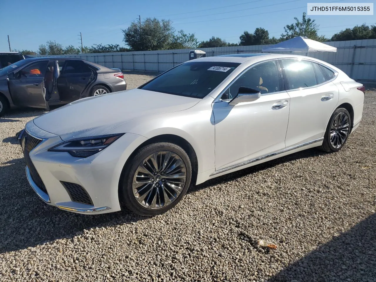 2021 Lexus Ls 500 Base VIN: JTHD51FF6M5015355 Lot: 74185714