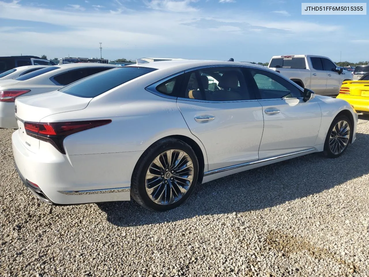 2021 Lexus Ls 500 Base VIN: JTHD51FF6M5015355 Lot: 74185714