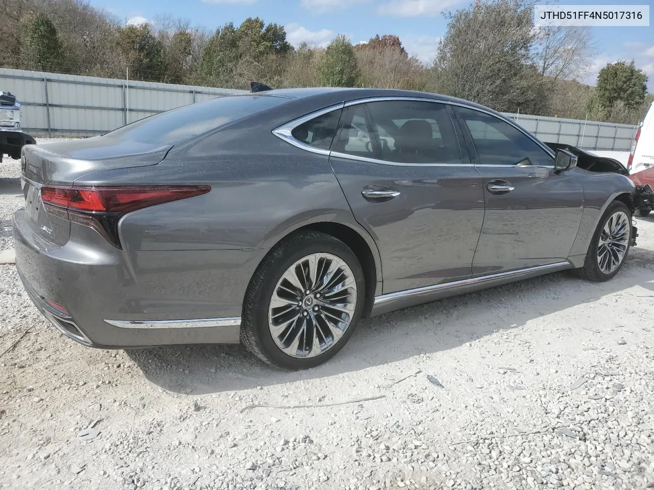 2022 Lexus Ls 500 Base VIN: JTHD51FF4N5017316 Lot: 78381644