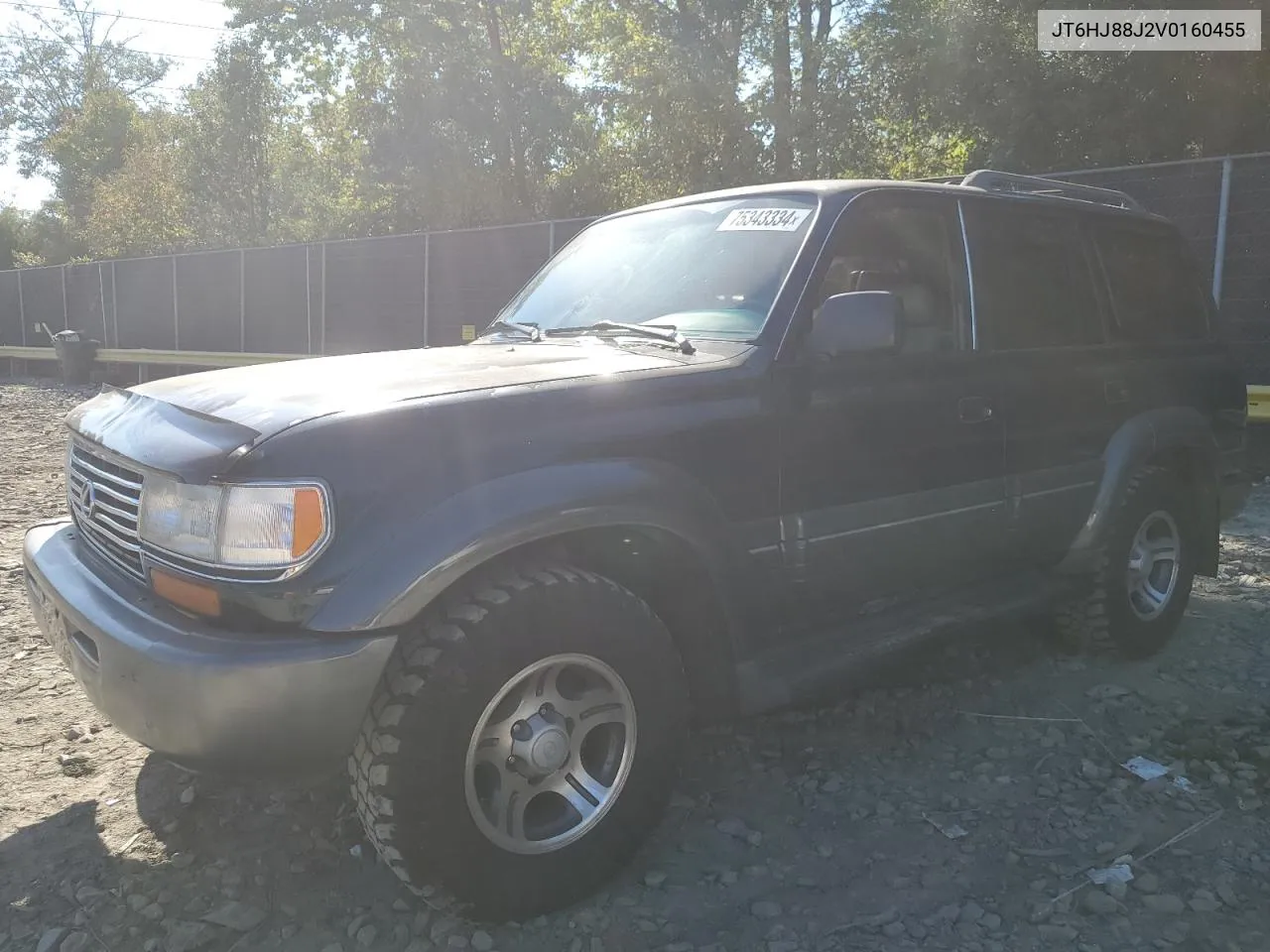 1997 Lexus Lx 450 VIN: JT6HJ88J2V0160455 Lot: 75343334