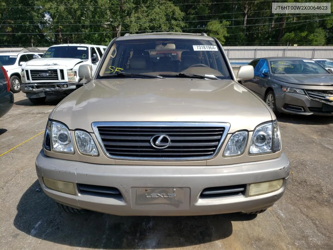 1999 Lexus Lx 470 VIN: JT6HT00W2X0064623 Lot: 73181964