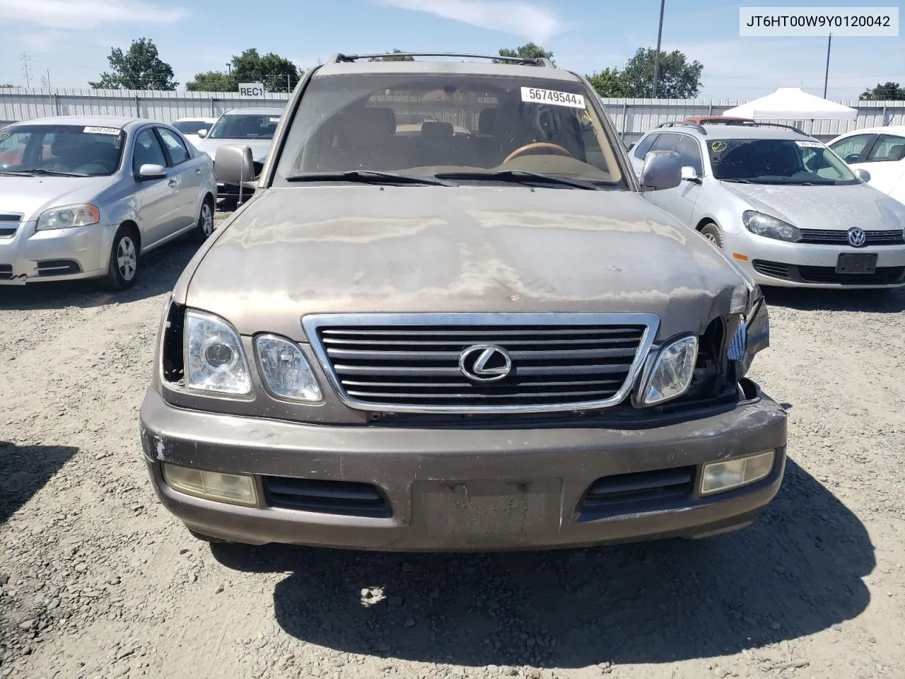 2000 Lexus Lx 470 VIN: JT6HT00W9Y0120042 Lot: 75957504