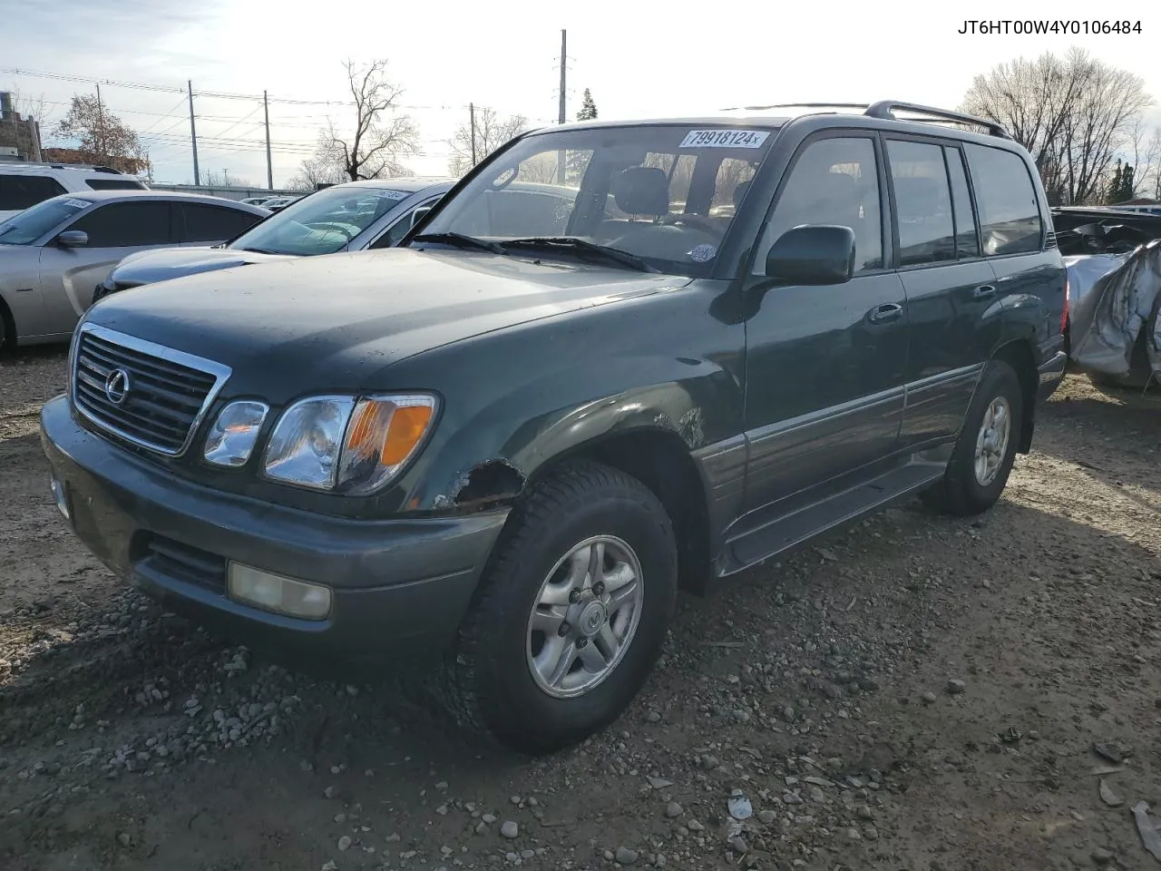 2000 Lexus Lx 470 VIN: JT6HT00W4Y0106484 Lot: 79918124