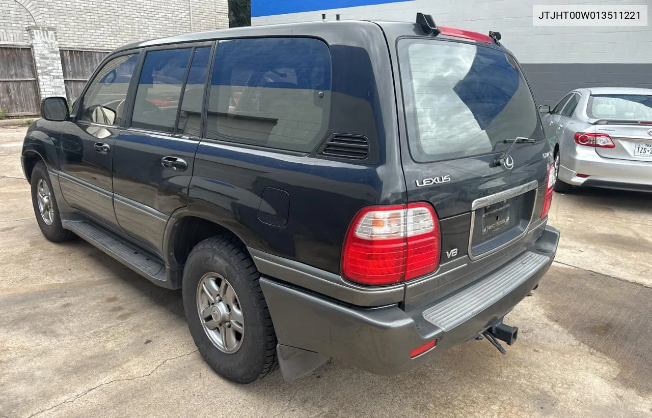 2001 Lexus Lx 470 VIN: JTJHT00W013511221 Lot: 71317774