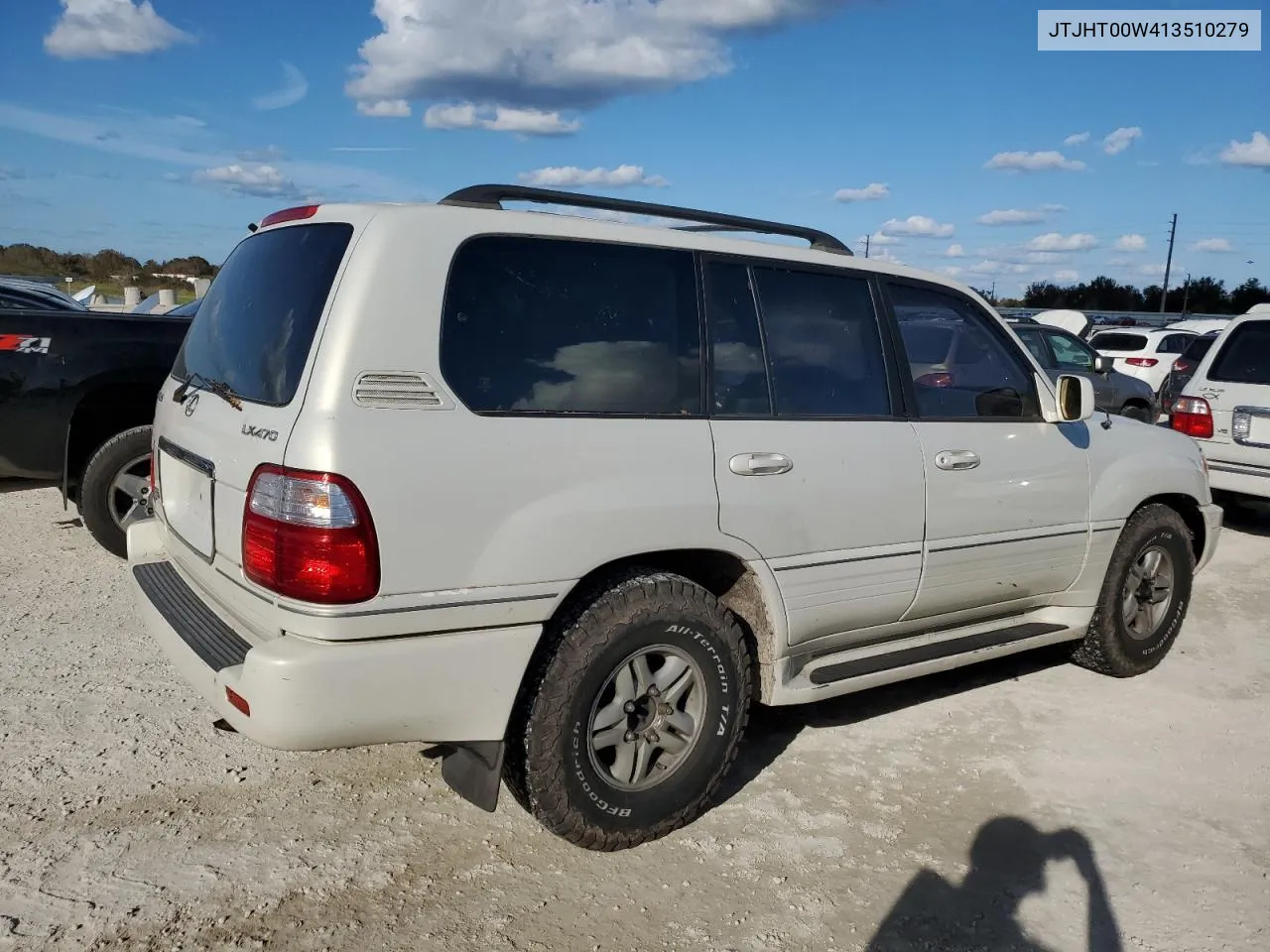 2001 Lexus Lx 470 VIN: JTJHT00W413510279 Lot: 75103974