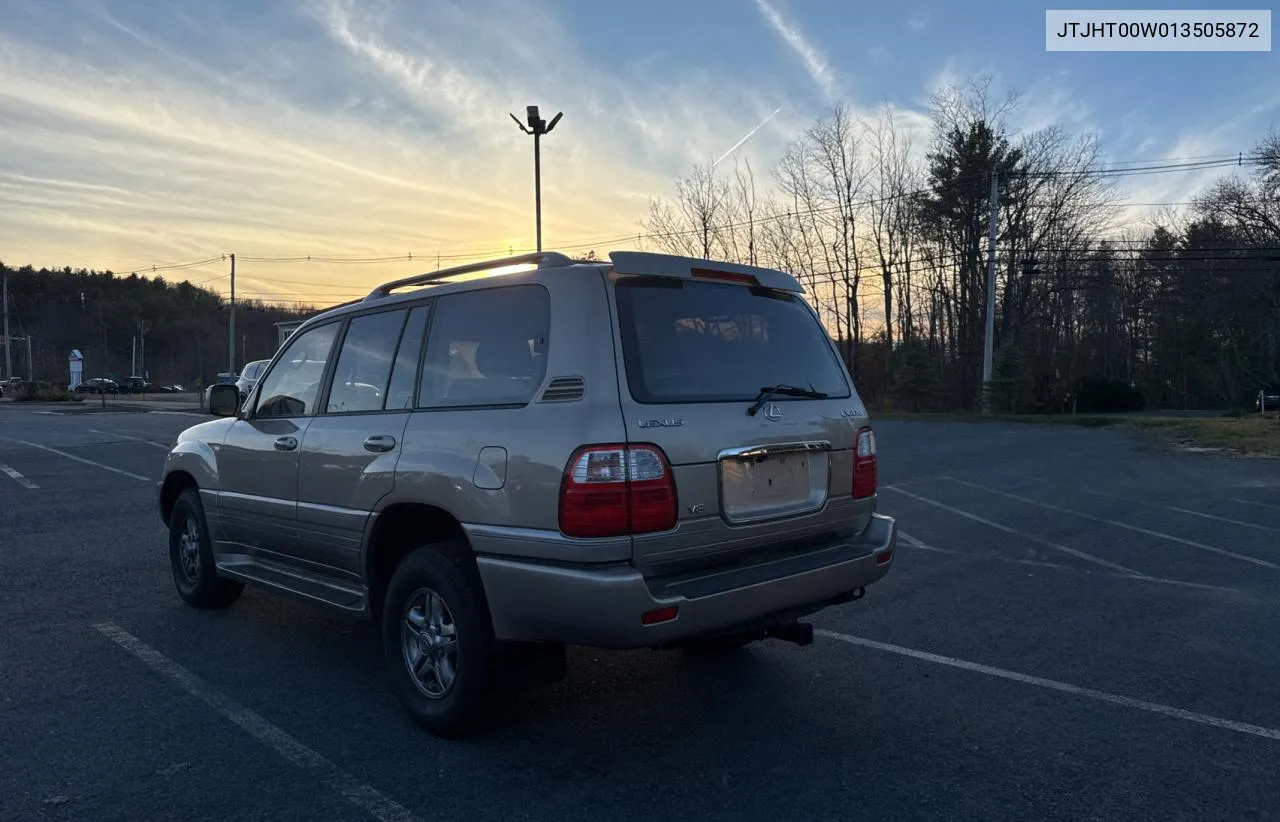 2001 Lexus Lx 470 VIN: JTJHT00W013505872 Lot: 81159364