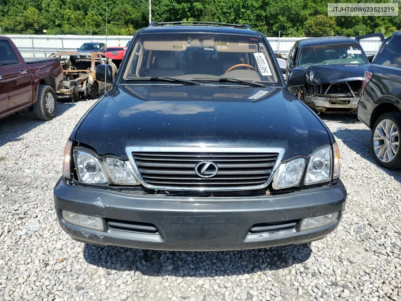 2002 Lexus Lx 470 VIN: JTJHT00W623521219 Lot: 54613324