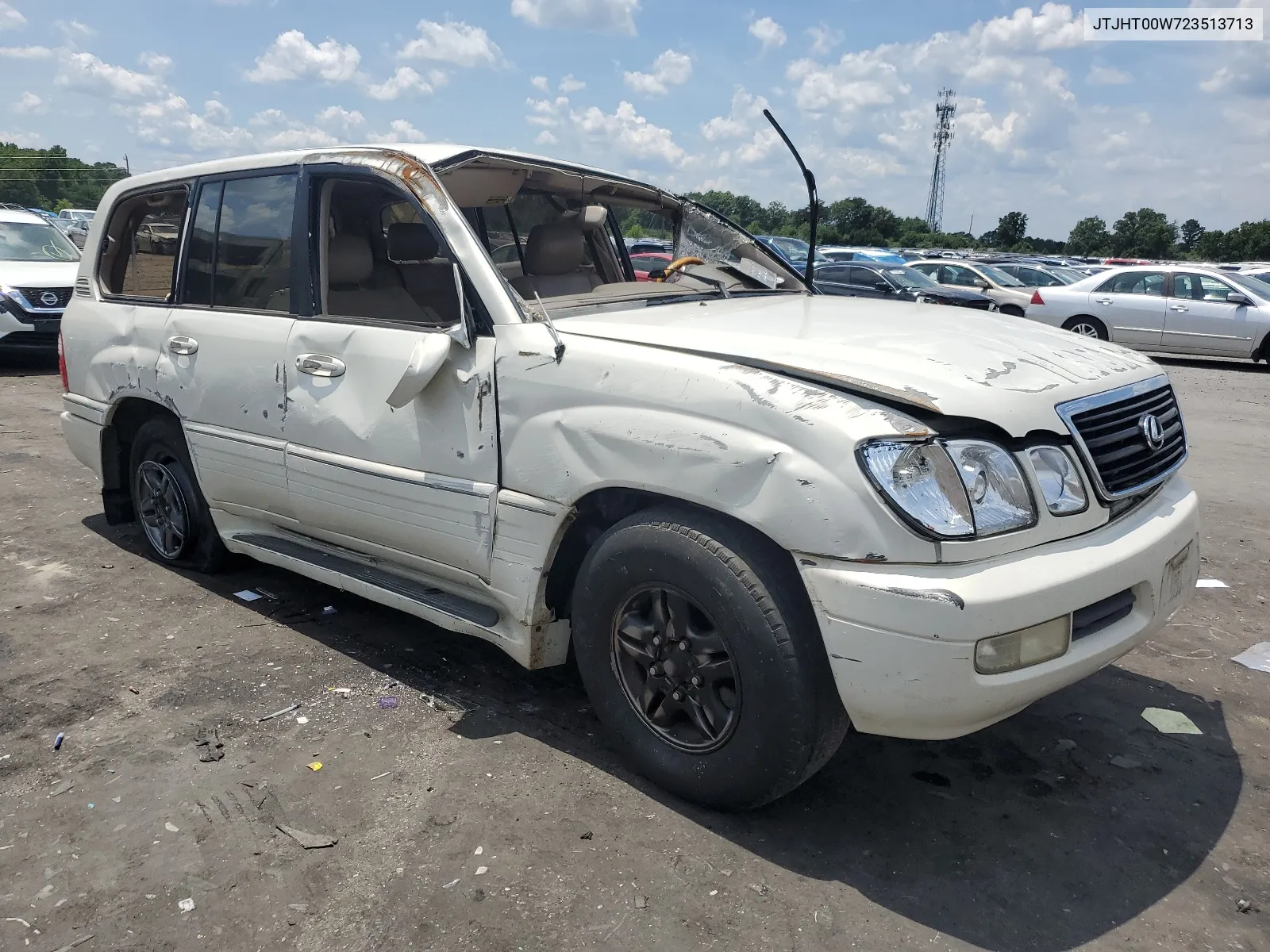 2002 Lexus Lx 470 VIN: JTJHT00W723513713 Lot: 60621664