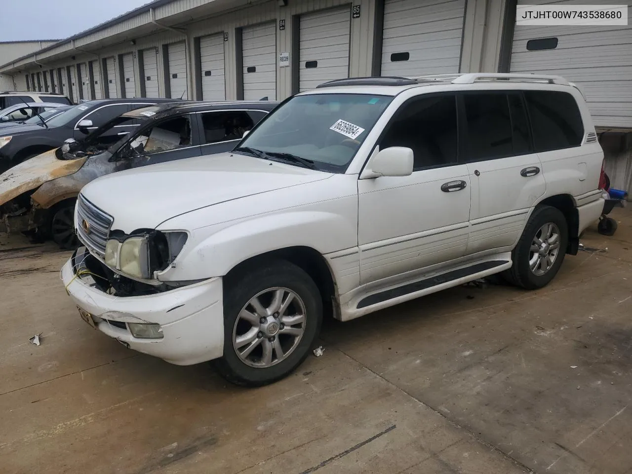 2004 Lexus Lx 470 VIN: JTJHT00W743538680 Lot: 66269864