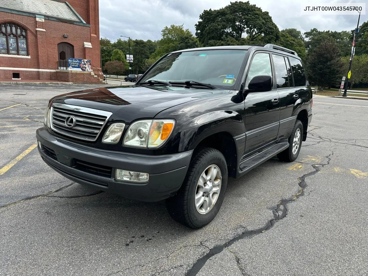 2004 Lexus Lx 470 VIN: JTJHT00W043545700 Lot: 72940504