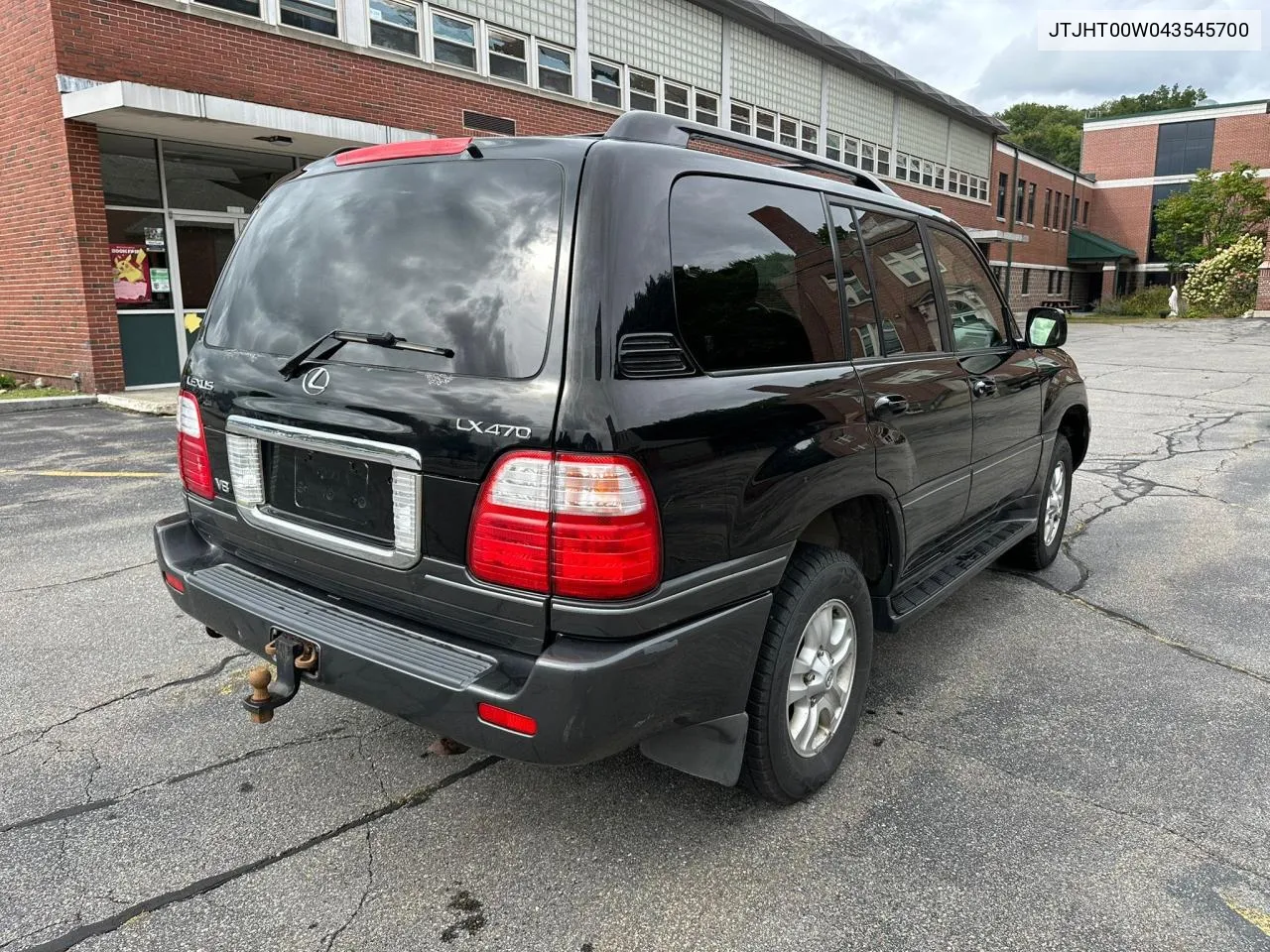 2004 Lexus Lx 470 VIN: JTJHT00W043545700 Lot: 72940504