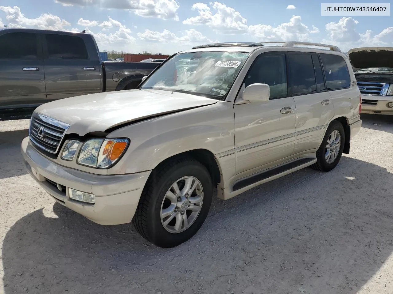 2004 Lexus Lx 470 VIN: JTJHT00W743546407 Lot: 79003064