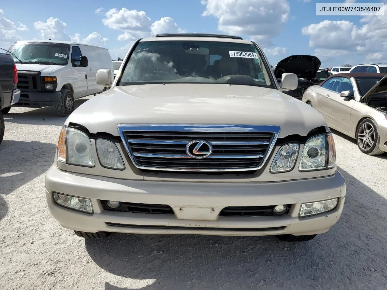 2004 Lexus Lx 470 VIN: JTJHT00W743546407 Lot: 79003064