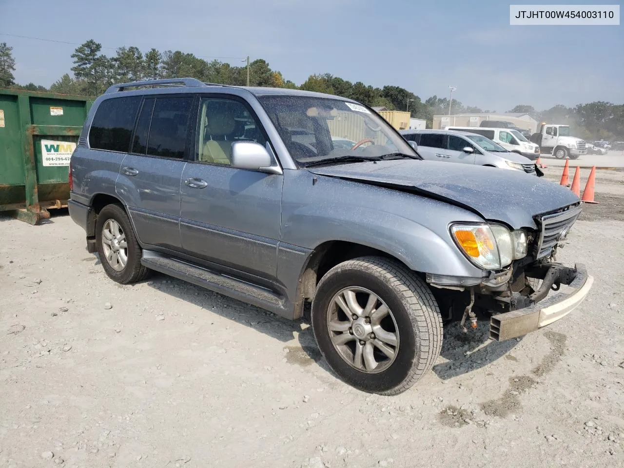 2005 Lexus Lx 470 VIN: JTJHT00W454003110 Lot: 72457904