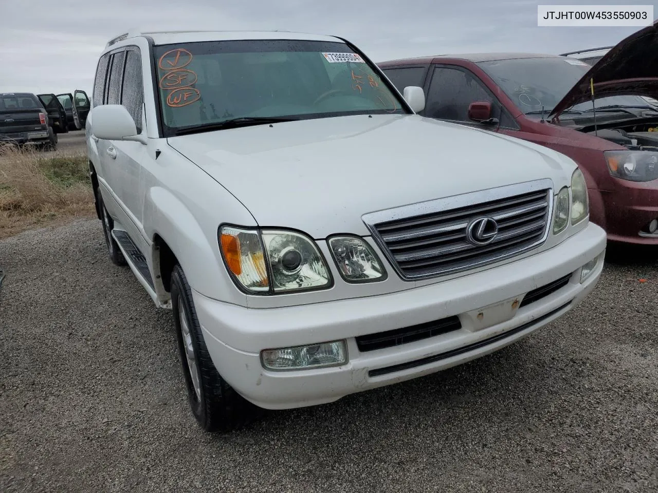 2005 Lexus Lx 470 VIN: JTJHT00W453550903 Lot: 73999004