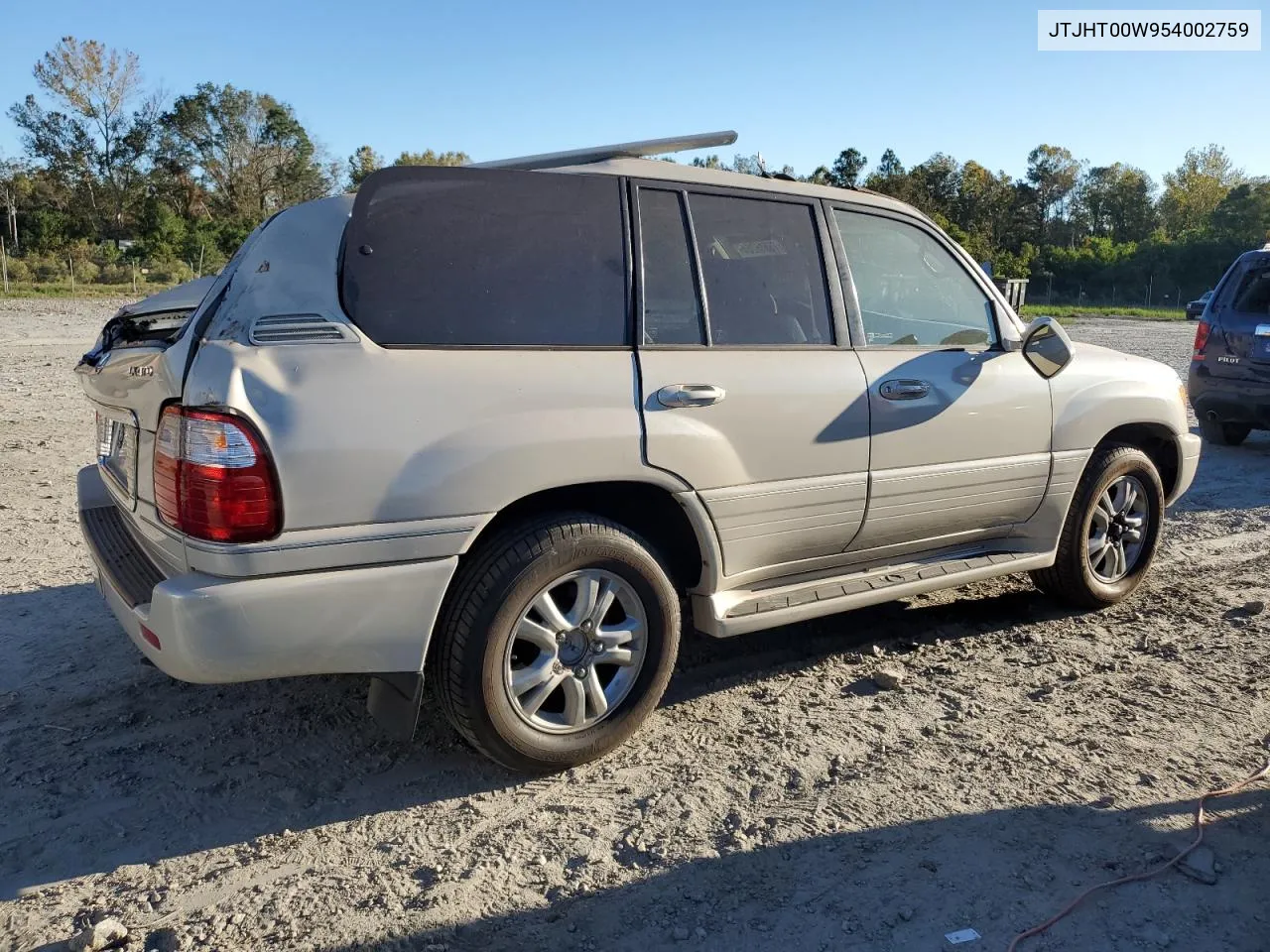 2005 Lexus Lx 470 VIN: JTJHT00W954002759 Lot: 75516254