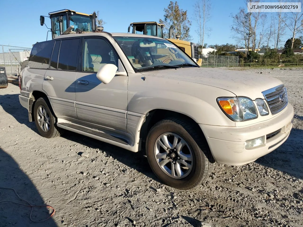 2005 Lexus Lx 470 VIN: JTJHT00W954002759 Lot: 75516254