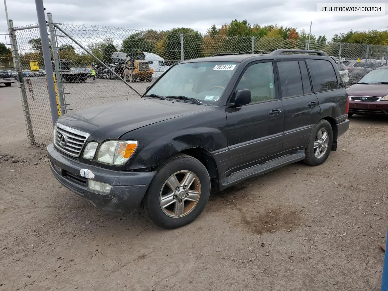 2006 Lexus Lx 470 VIN: JTJHT00W064003834 Lot: 72629114