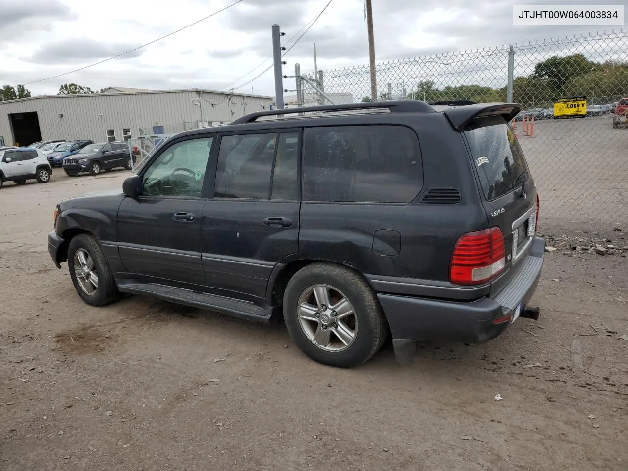 2006 Lexus Lx 470 VIN: JTJHT00W064003834 Lot: 72629114