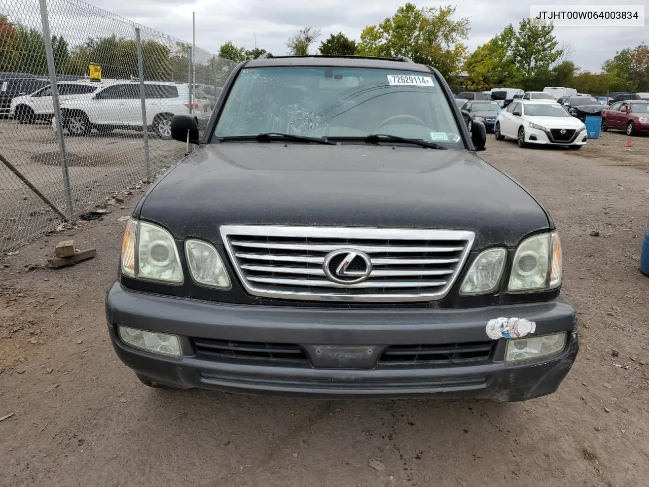 2006 Lexus Lx 470 VIN: JTJHT00W064003834 Lot: 72629114