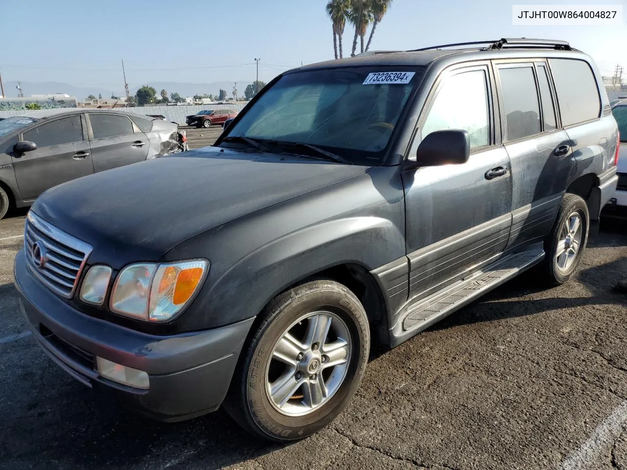 2006 Lexus Lx 470 VIN: JTJHT00W864004827 Lot: 73236394