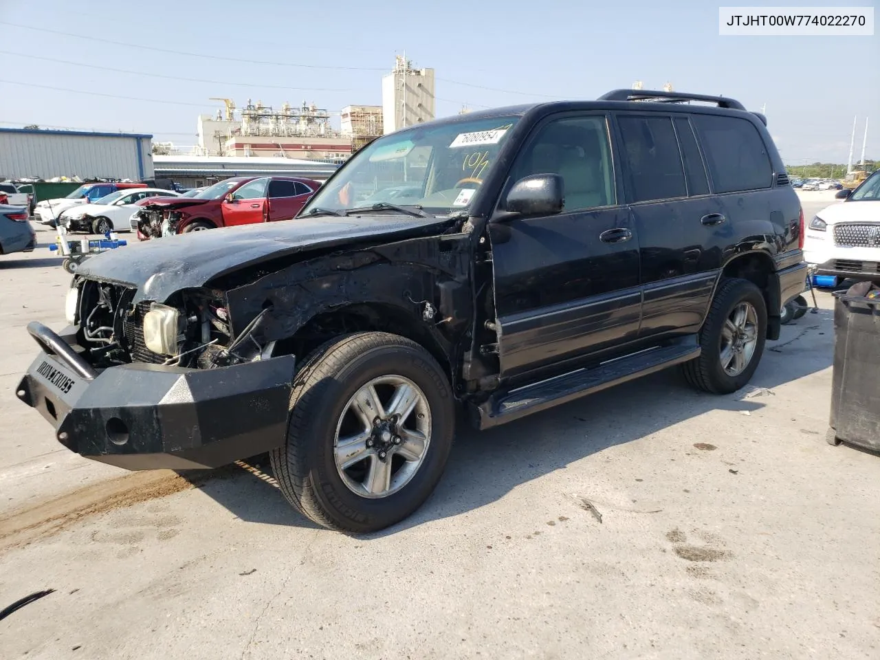 2007 Lexus Lx 470 VIN: JTJHT00W774022270 Lot: 76080954