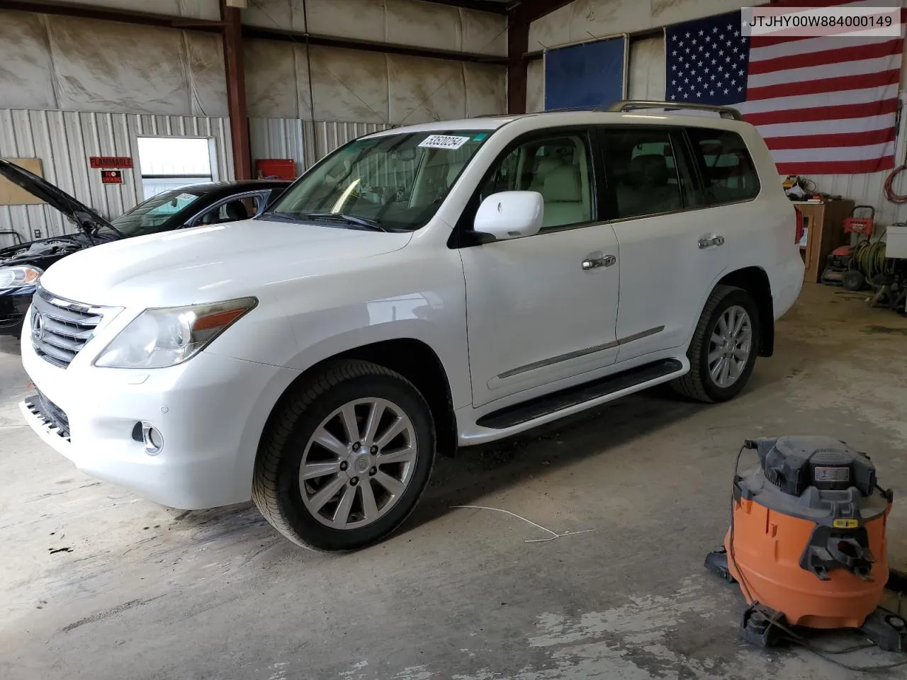 2008 Lexus Lx 570 VIN: JTJHY00W884000149 Lot: 53520254