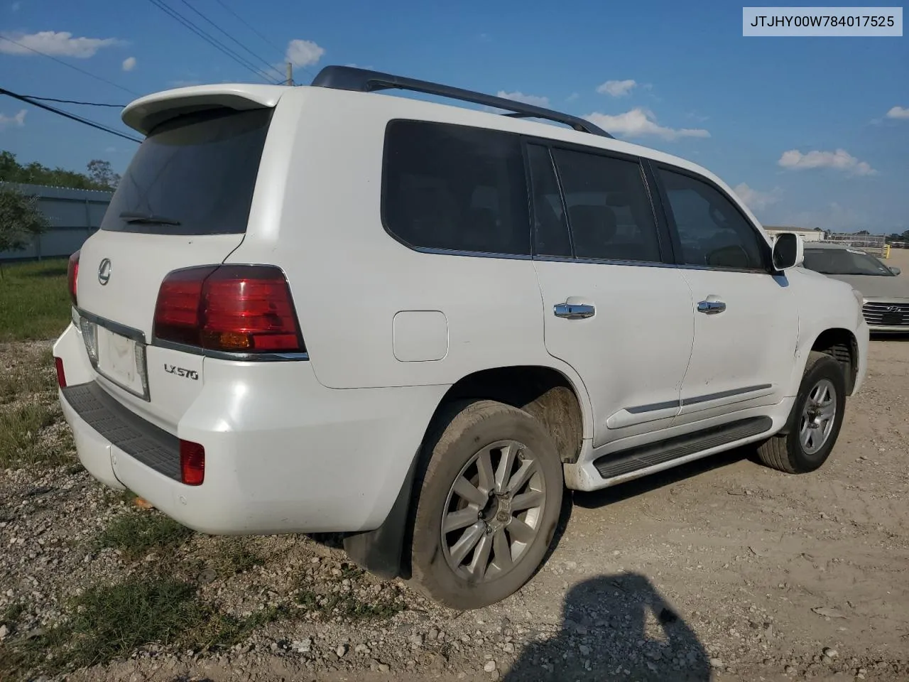 2008 Lexus Lx 570 VIN: JTJHY00W784017525 Lot: 71674574