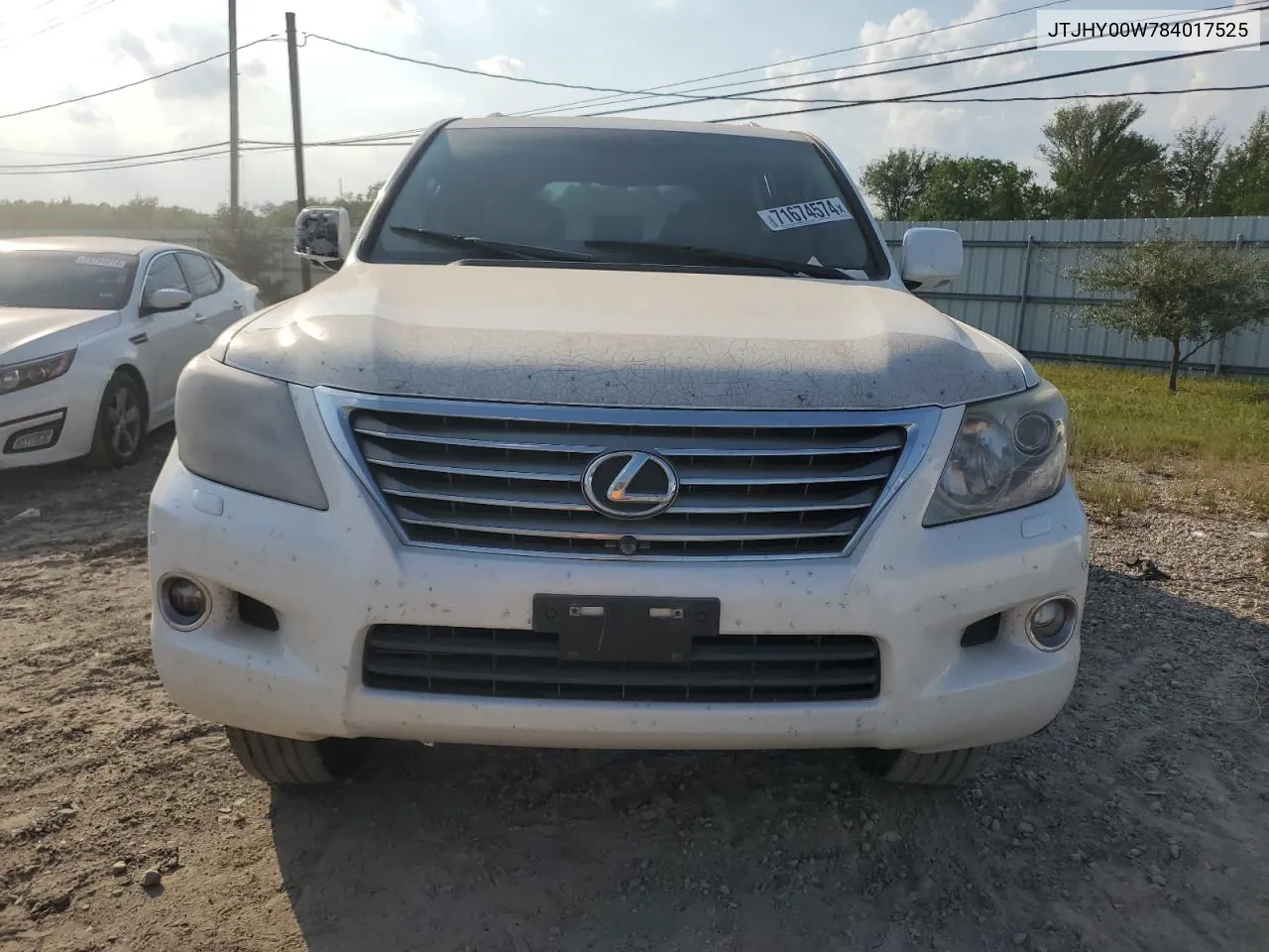 2008 Lexus Lx 570 VIN: JTJHY00W784017525 Lot: 71674574