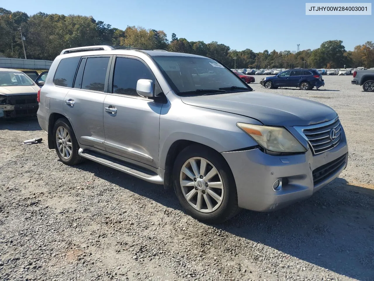 2008 Lexus Lx 570 VIN: JTJHY00W284003001 Lot: 77850924