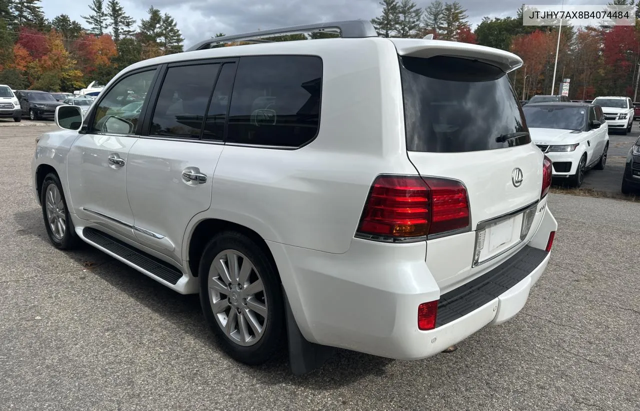 2011 Lexus Lx 570 VIN: JTJHY7AX8B4074484 Lot: 76519414