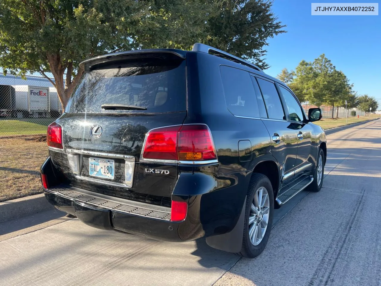 2011 Lexus Lx 570 VIN: JTJHY7AXXB4072252 Lot: 77701544