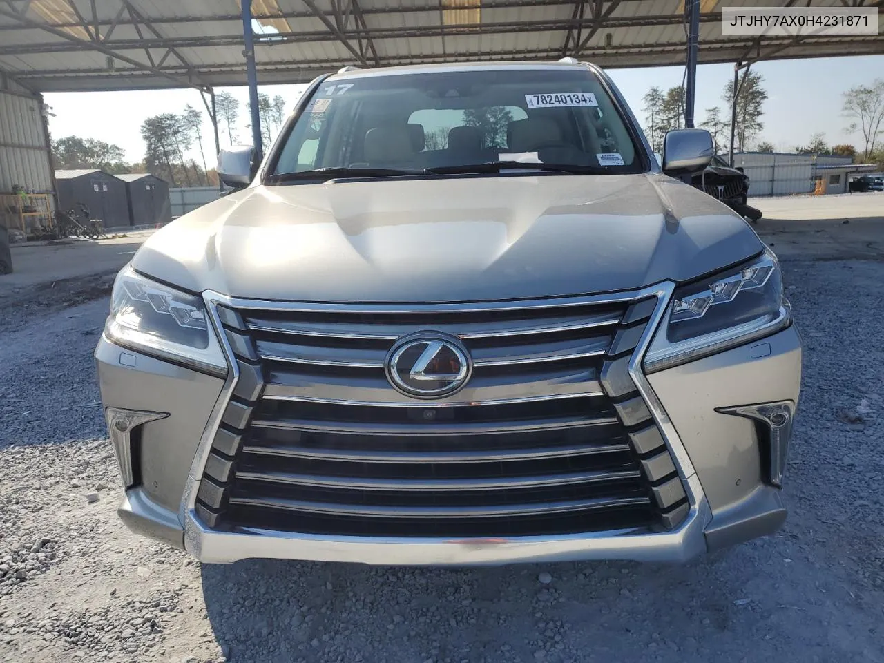 2017 Lexus Lx 570 VIN: JTJHY7AX0H4231871 Lot: 78240134