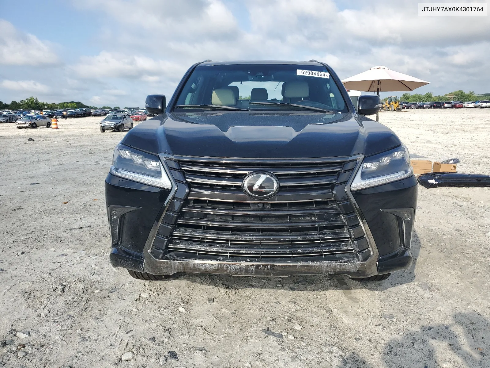 2019 Lexus Lx 570 VIN: JTJHY7AX0K4301764 Lot: 62988664