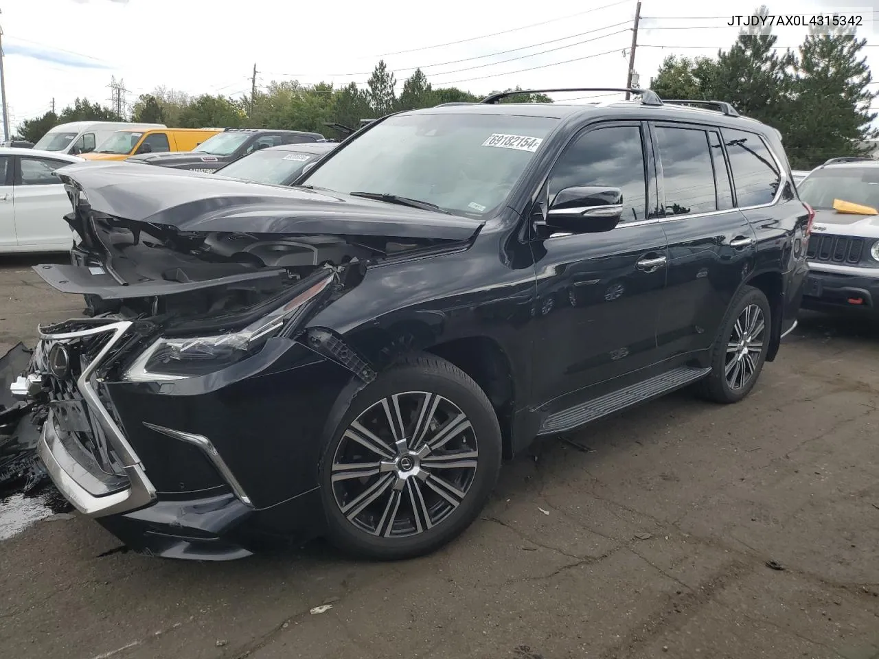 2020 Lexus Lx 570 VIN: JTJDY7AX0L4315342 Lot: 70881694