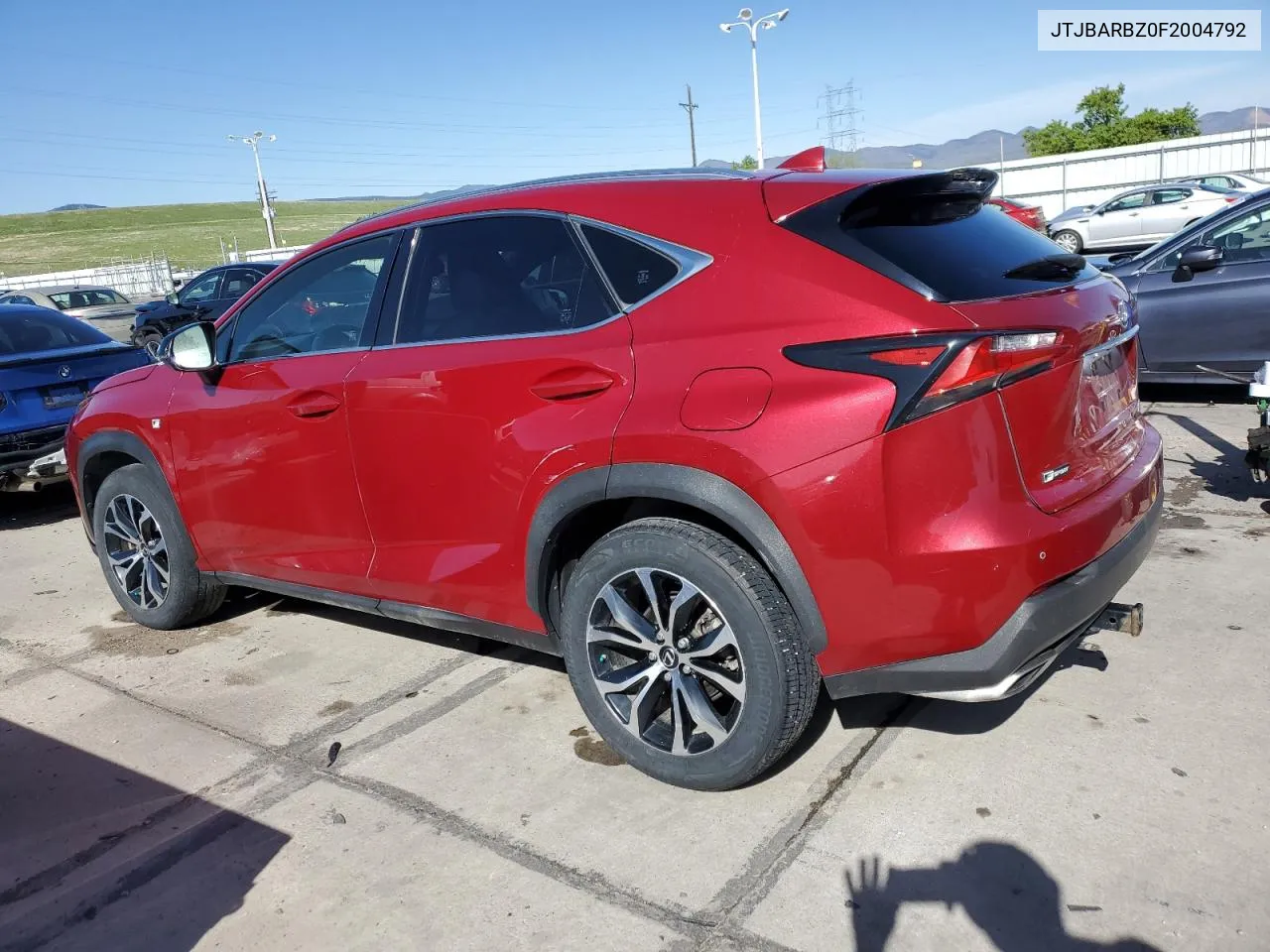 2015 Lexus Nx 200T VIN: JTJBARBZ0F2004792 Lot: 53305404