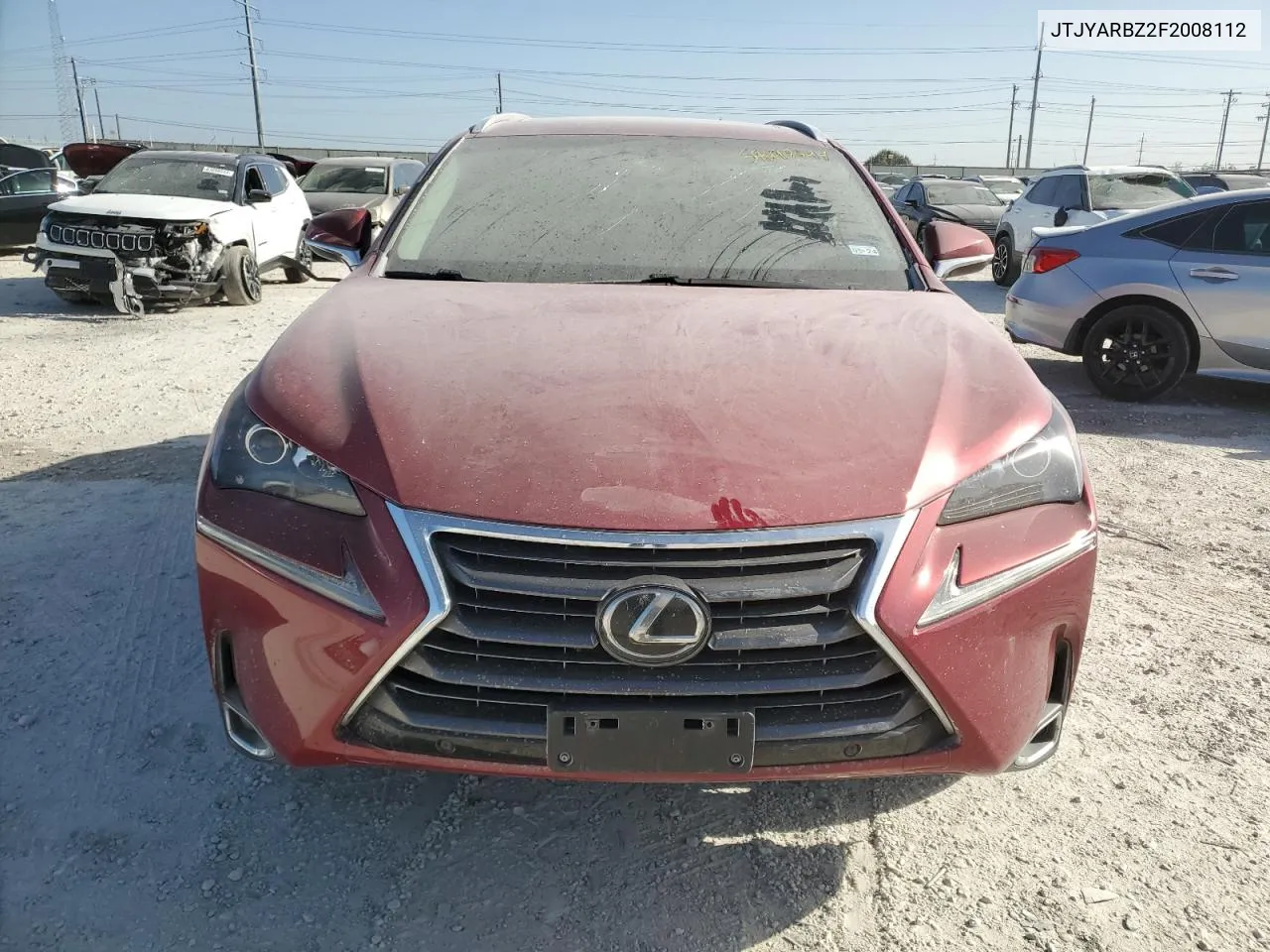 2015 Lexus Nx 200T VIN: JTJYARBZ2F2008112 Lot: 59698044