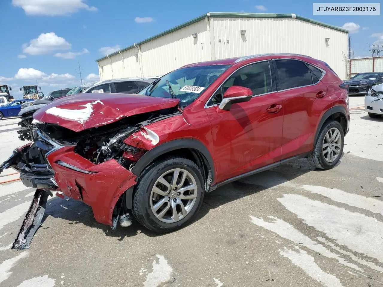 2015 Lexus Nx 200T VIN: JTJYARBZ3F2003176 Lot: 69608024