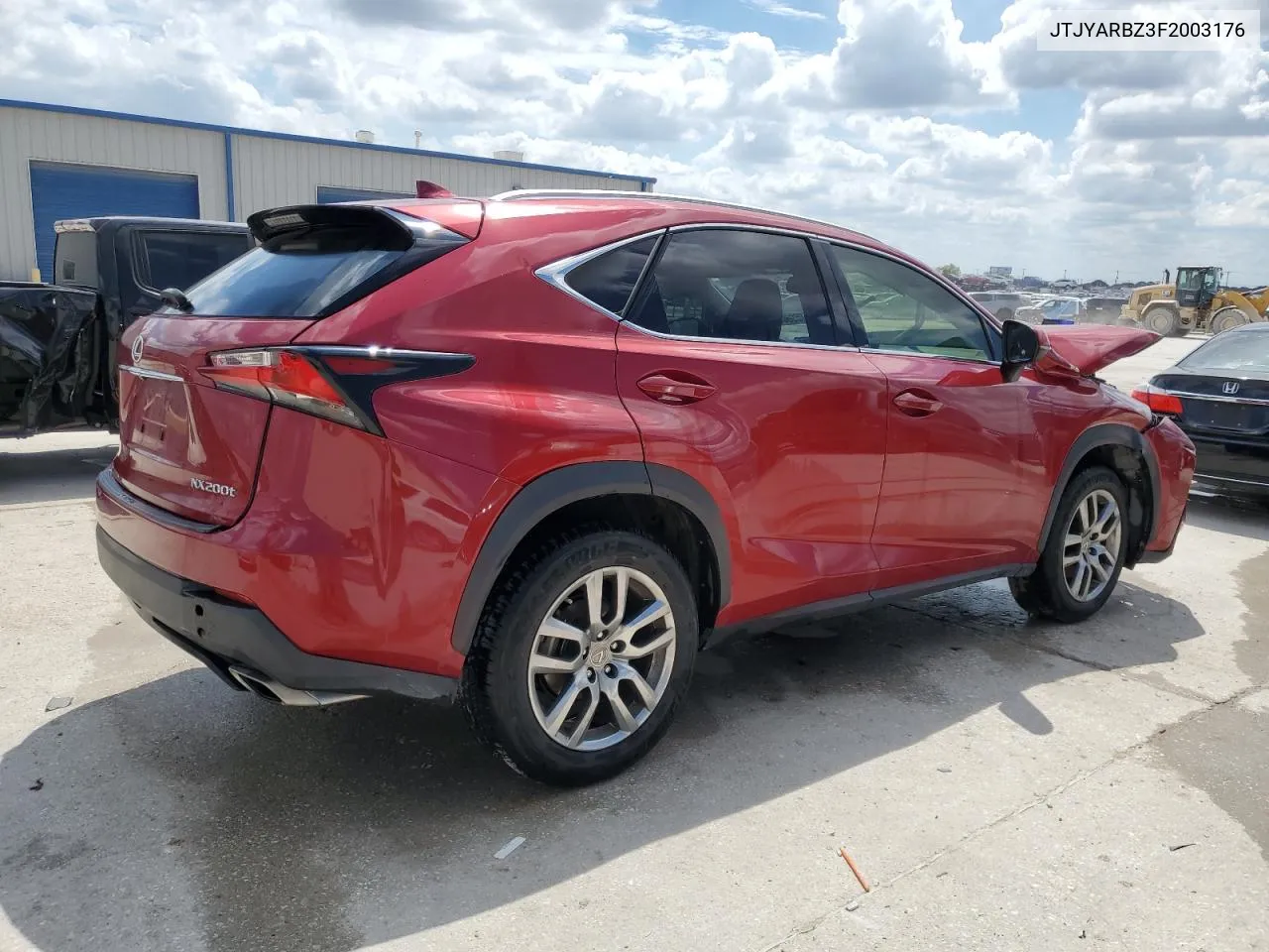 2015 Lexus Nx 200T VIN: JTJYARBZ3F2003176 Lot: 69608024