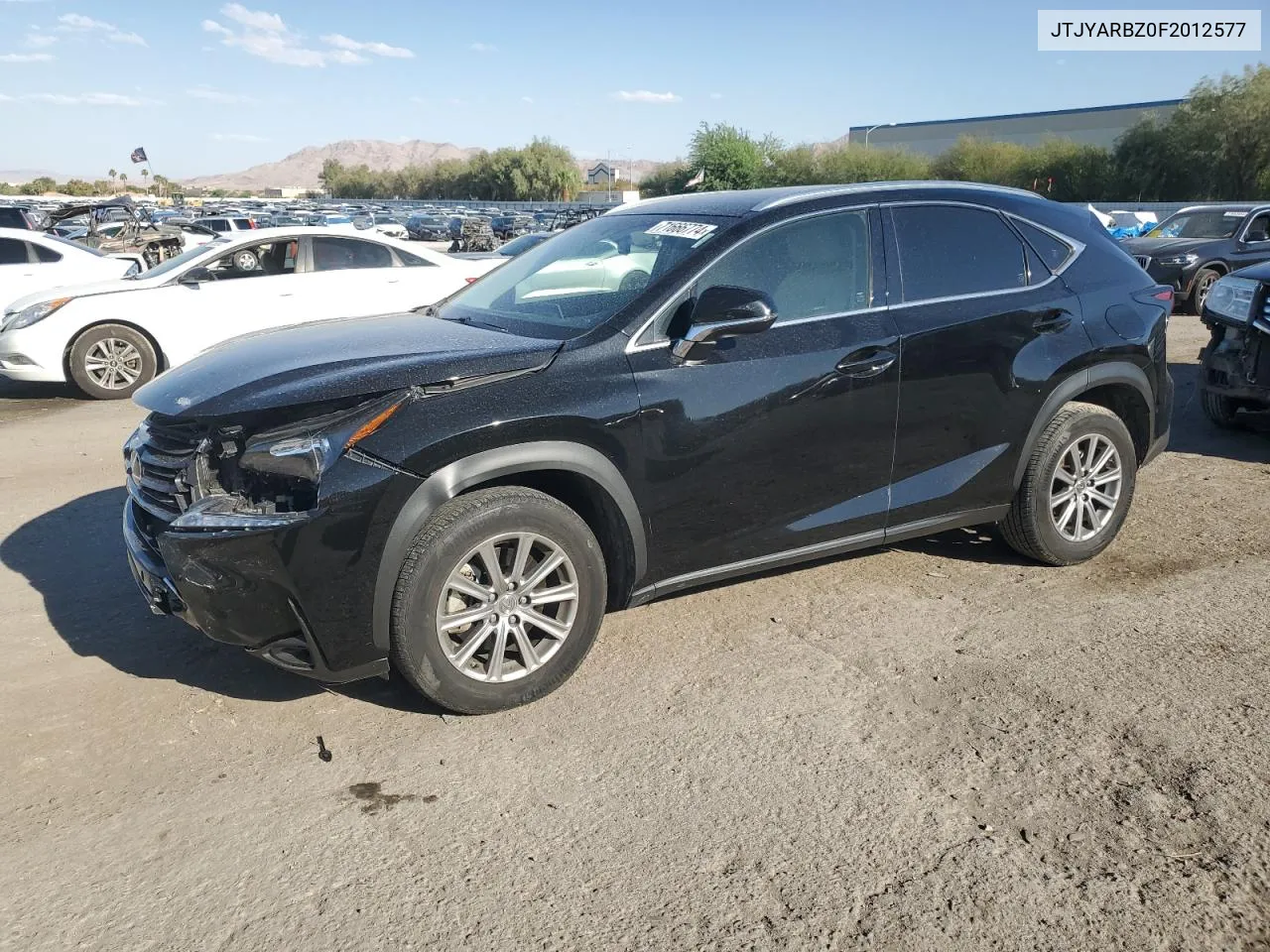 2015 Lexus Nx 200T VIN: JTJYARBZ0F2012577 Lot: 71666774